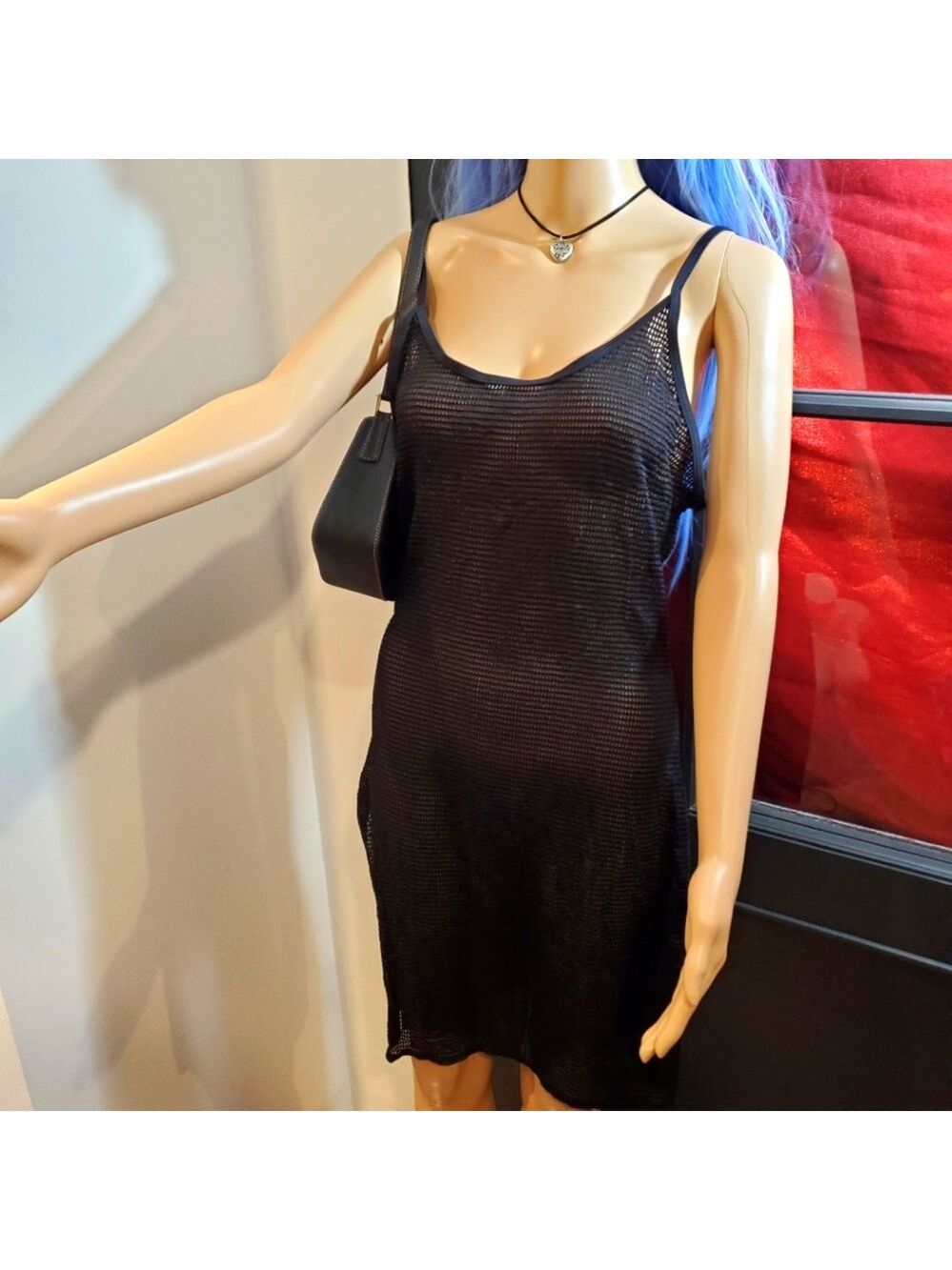 Mesh Dress w Side Slits